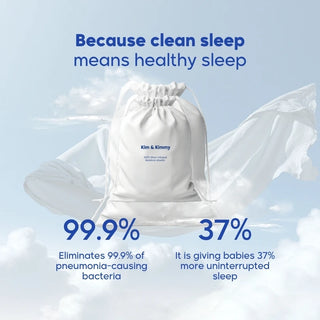 2x Silver-Infused Bamboo Crib Sheets – Safe, Cool & Clean