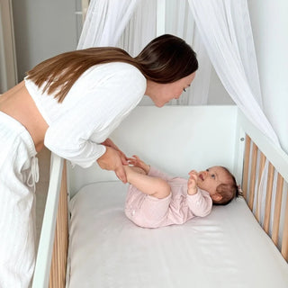 2x Silver-Infused Bamboo Crib Sheets – Safe, Cool & Clean