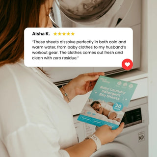 Plant-Based Toxic-Free Baby & Kid Laundry Detergent Sheets