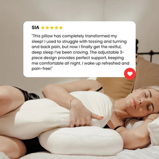 3-Piece Ergonomic Modular Maternity Pillow in Mulberry Silk
