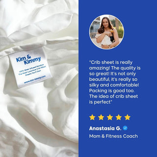 AntiBacterial - Silver-Infused 100% Bamboo Crib Sheets (Pack of 2) + Free Diapers & Wipes
