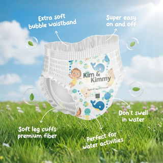 Kim & Kimmy | CoComelon Swim Pants, Splash, Smile, Repeat