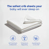 2x Silver-Infused Bamboo Crib Sheets – Safe, Cool & Clean
