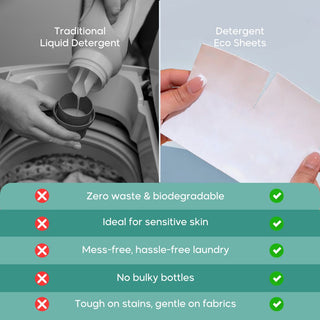 Plant-Based Toxic-Free Baby & Kid Laundry Detergent Sheets