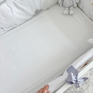 2x Silver-Infused Bamboo Crib Sheets – Safe, Cool & Clean