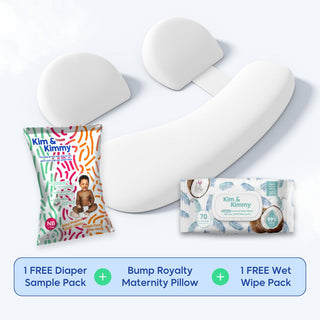 Kim & Kimmy Maternity Luxury Pillow - 3-Piece Design + Free Diapers & Wipes