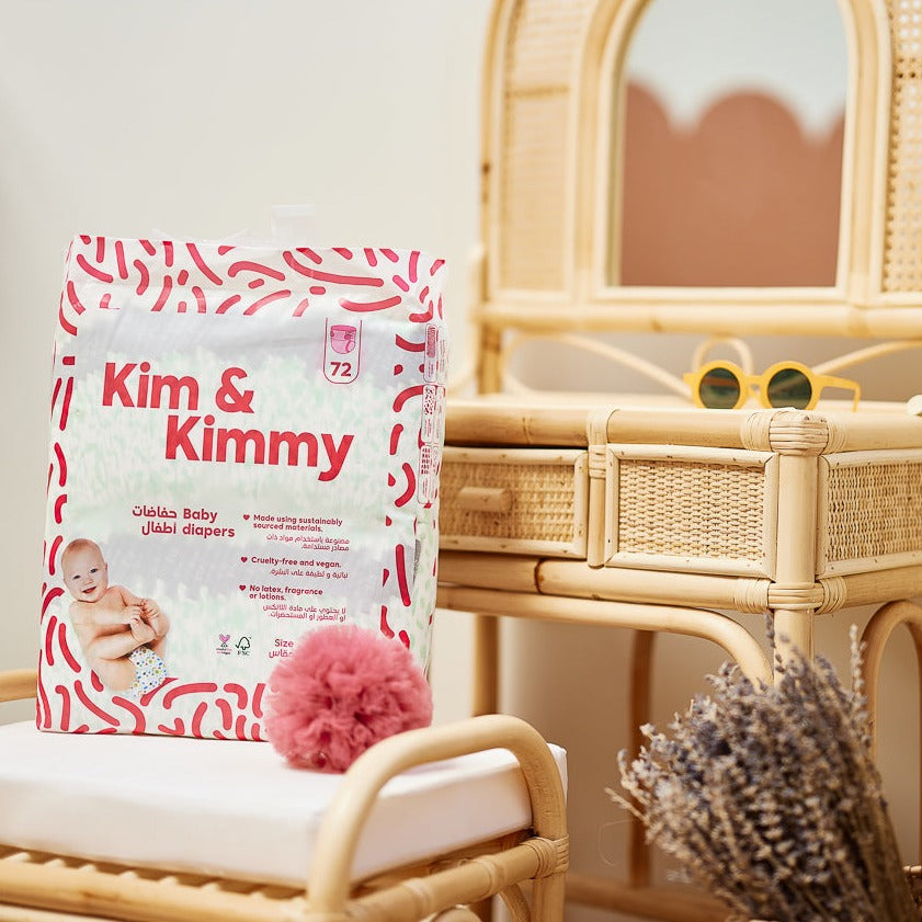 Kim & Kimmy - Size 2 Diapers, 4 - 8kg, Qty 72